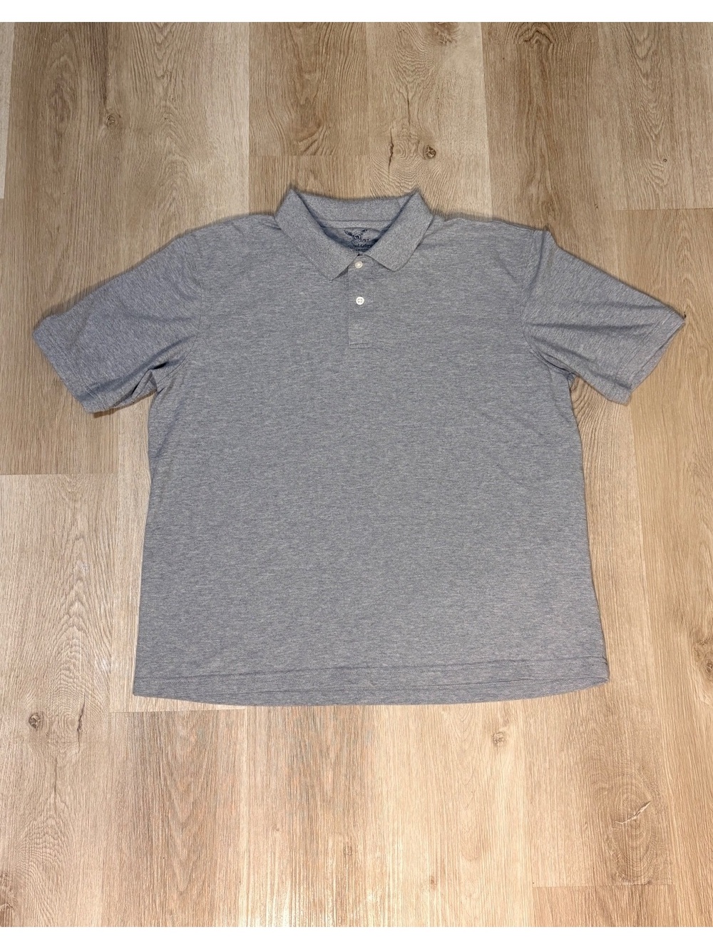 Faded Glory Grey Polo Shirt Size XL Short Sleeve Y2K Skater Preppy 2000s